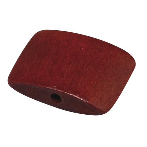 Rayher 12088284 Bayong-Holzperlen, Kissen, 1,8x2,3 cm, kardinalrot von Rayher