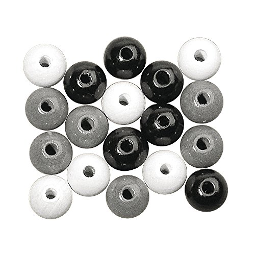 Rayher 1225000 Holzperlen, poliert, 4 mm ø, SB-Btl 150Stück, Schwarz-Weiß-Töne - wurde ersetzt durch: 1250700 Rayher 1225000 Holzperlen, poliert, 4 mm ø, SB-Btl 150Stück, Schwarz-Weiß-Töne - wurde ersetzt durch: 1250700 von Rayher