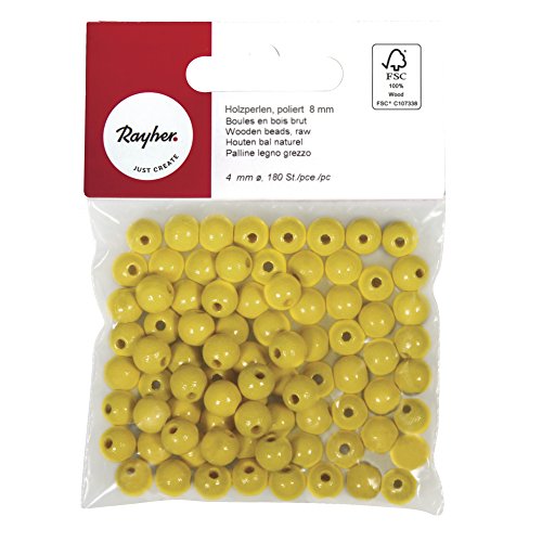 Rayher 1250220 Holz Perlen FSC 100%, poliert, 8mm ø, SB-Btl 82Stück, g Rayher 1250220 Holz Perlen FSC 100%, poliert, 8mm ø, SB-Btl 82Stück, g von Rayher