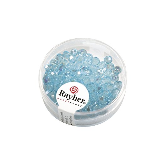 Rayher - 14200404 - Glas Schliffperle, 4mm ø, irisierend, türkis Rayher - 14200404 - Glas Schliffperle, 4mm ø, irisierend, türkis von Rayher