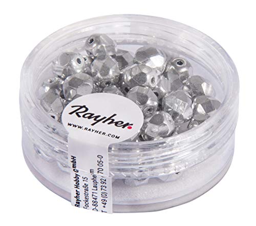 Rayher 14201610 Glas Schliffperle, 6mm ø Rayher 14201610 Glas Schliffperle, 6mm ø von Rayher