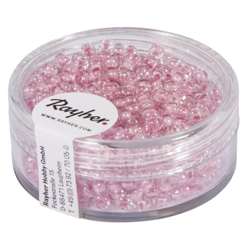 RAYHER HOBBY Rayher Rocailles „Arktis“, gelüstert, 2,6 mm ø, Dose 17 g, zartrosa, Perlen zum Auffädeln, Glasperlen klein, 14312254 RAYHER HOBBY Rayher Rocailles „Arktis“, gelüstert, 2,6 mm ø, Dose 17 g, zartrosa, Perlen zum Auffädeln, Glasperlen klein, 14312254 von Rayher