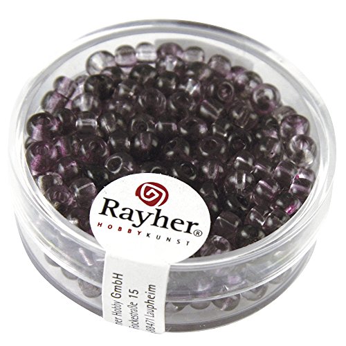 Rayher 14382304 Rocailles, ø 4 mm, Two Tone, brombeere Rayher 14382304 Rocailles, ø 4 mm, Two Tone, brombeere von Rayher