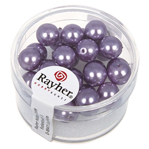 Rayher 14402308 Renaissance Glaswachsperlen, 8 mm ø, Dose 25 Stück, fl Rayher 14402308 Renaissance Glaswachsperlen, 8 mm ø, Dose 25 Stück, fl von Rayher