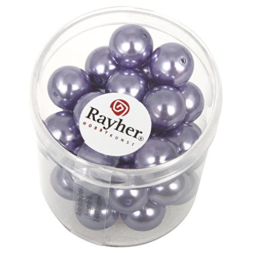 Rayher 14403308 Renaissance Glaswachsperlen, 10 mm ø, flieder, Dose 35 Stück Rayher 14403308 Renaissance Glaswachsperlen, 10 mm ø, flieder, Dose 35 Stück von Rayher
