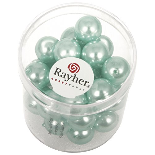 Rayher 14403404 Renaissance Glaswachsperlen, 10 mm ø, Dose 35 Stück, t Rayher 14403404 Renaissance Glaswachsperlen, 10 mm ø, Dose 35 Stück, t von Rayher