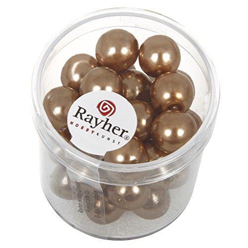 Rayher 14403520 Renaissance Glaswachsperlen, 10 mm ø, Dose 35 Stück, k Rayher 14403520 Renaissance Glaswachsperlen, 10 mm ø, Dose 35 Stück, k von Rayher
