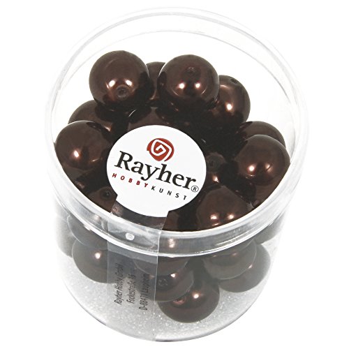 Rayher 14403532 Renaissance Glaswachsperlen, 10 mm ø, Dose 35 Stück, n Rayher 14403532 Renaissance Glaswachsperlen, 10 mm ø, Dose 35 Stück, n von Rayher