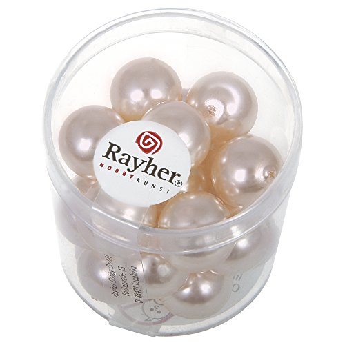 Rayher 14404270 Renaissance Glaswachsperlen, 12 mm ø, Dose 21 Stück, p Rayher 14404270 Renaissance Glaswachsperlen, 12 mm ø, Dose 21 Stück, p von Rayher