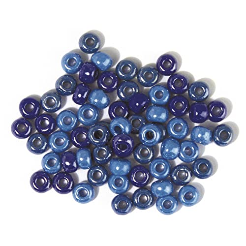 Rayher 1441300 Glas-Großlochradl,opak, blau,türkis Töne, ø 5,4 mm, Dos Rayher 1441300 Glas-Großlochradl,opak, blau,türkis Töne, ø 5,4 mm, Dos von Rayher