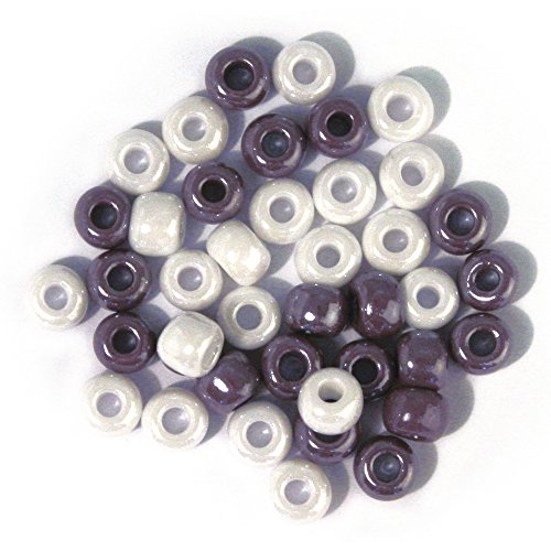 Rayher Großlochradl, Glas, Großlochperlen, Glasperlen, opak, grau/lila/weiß Töne, 6,7 mm ø, mit großem Loch, Schmuckperlen Glas, Dose 55 g, 1442200 Rayher Großlochradl, Glas, Großlochperlen, Glasperlen, opak, grau/lila/weiß Töne, 6,7 mm ø, mit großem Loch, Schmuckperlen Glas, Dose 55 g, 1442200 von Rayher