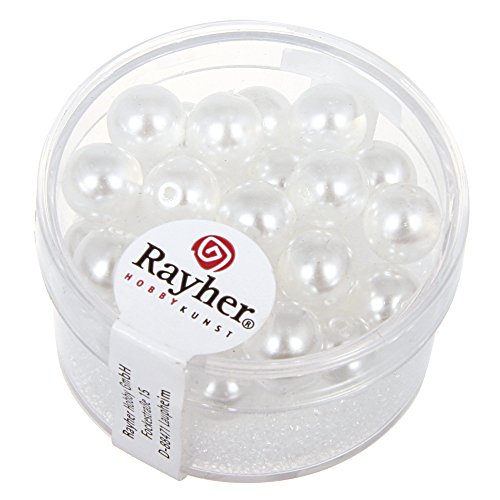 RAYHER HOBBY Rayher - 14442100 - Renaissance Glaswachsperlen, 8 mm, Dose 25 Stück, RAYHER HOBBY Rayher - 14442100 - Renaissance Glaswachsperlen, 8 mm, Dose 25 Stück, von Rayher