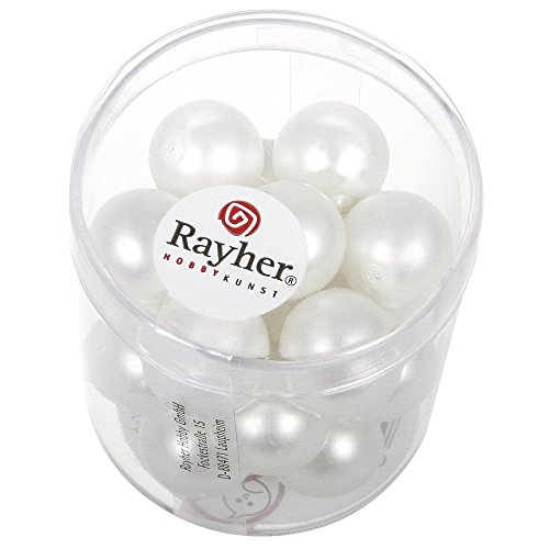 Rayher - 14450100 - Renaissance Glaswachsperlen, matt , 12 mm, Dose 21 Rayher - 14450100 - Renaissance Glaswachsperlen, matt , 12 mm, Dose 21 von Rayher