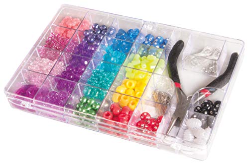 Rayher 14797999 Perlen-Box mit Zange, 20 x 13,5 cm, Inhalt 170 g, bunt gemischt, Farb- und Größenmix, Perlen zum Auffädeln, Kunststoffperlen, Plastikperlen Rayher 14797999 Perlen-Box mit Zange, 20 x 13,5 cm, Inhalt 170 g, bunt gemischt, Farb- und Größenmix, Perlen zum Auffädeln, Kunststoffperlen, Plastikperlen von Rayher