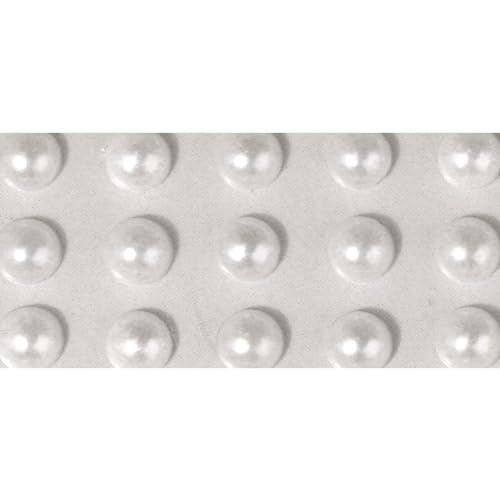 Rayher 1511802 Plastik-Halbperlen, selbstklebend, ø 5 mm, SB-Btl. 80 Stück von Rayher