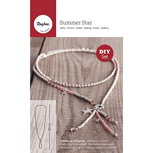 Rayher 15391000 Bastelpackung Schmuck-Kette DIY, Diverse Schuckteile, bunt, 16 x 10 x 0.2 cm Rayher 15391000 Bastelpackung Schmuck-Kette DIY, Diverse Schuckteile, bunt, 16 x 10 x 0.2 cm von Rayher
