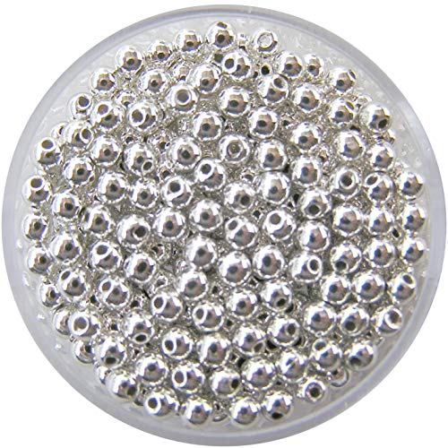RAYHER HOBBY Rayher 1630122 Plastik-Rundperlen, 3 mm ø, silber RAYHER HOBBY Rayher 1630122 Plastik-Rundperlen, 3 mm ø, silber von Rayher