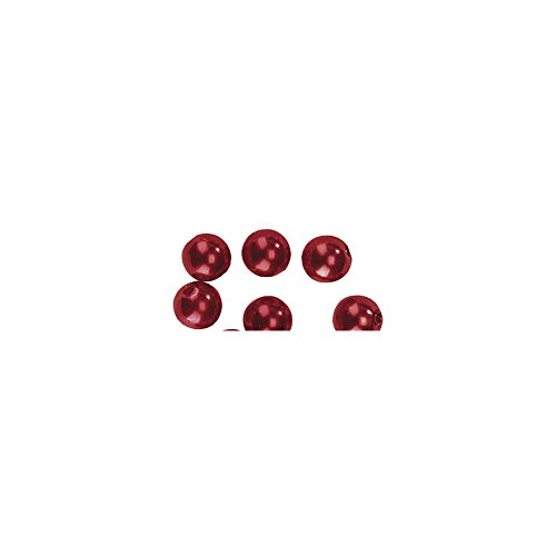 Rayher 1647218 Wachsperlen, 6 mm ø, Dose 135 Stück, rot von Rayher