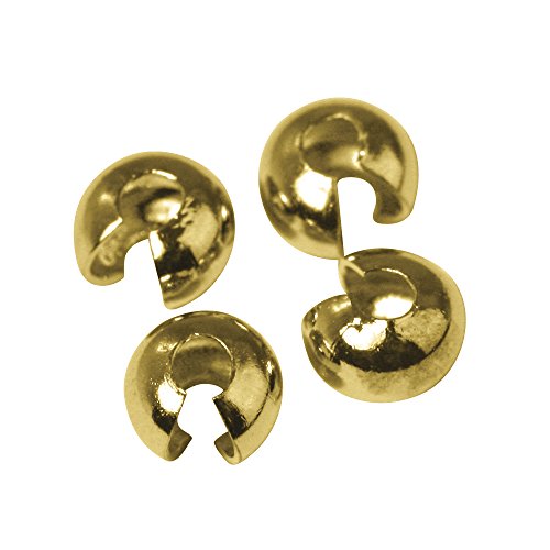 Rayher - 2162306 - Abdeckperlen für Quetschperlen, ø 4 mm, SB-Btl. 3 Stück, Gold Rayher - 2162306 - Abdeckperlen für Quetschperlen, ø 4 mm, SB-Btl. 3 Stück, Gold von Rayher