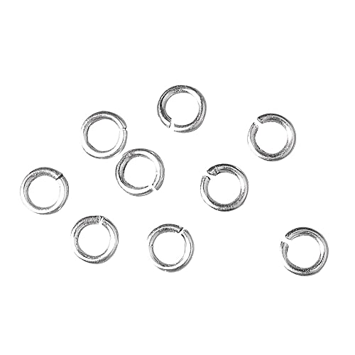 Rayher 2199422 Ringel, 5mm ø, 1mm, SB-Btl 50Stück, silber von Rayher