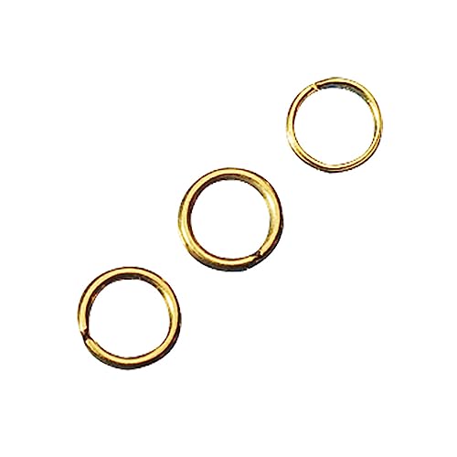 Rayher 2224606 Ringel, 8mm ø, 1mm, SB-Btl 20Stück, gold von Rayher