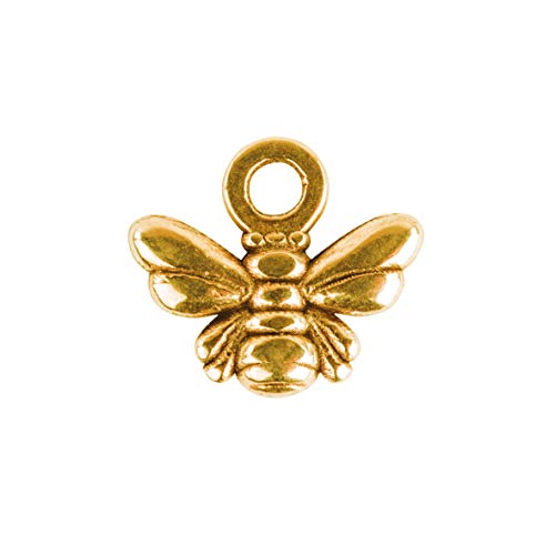 Rayher 2277406 Metall-Mini Anhänger Biene, gold, 11x10mm, SB-Btl 4Stück Rayher 2277406 Metall-Mini Anhänger Biene, gold, 11x10mm, SB-Btl 4Stück von Rayher