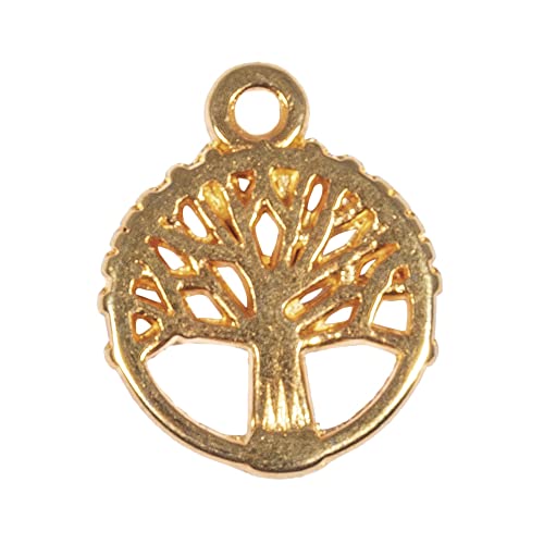 Rayher 22777616 Metall Mini-Anhänger Lebensbaum, 10mm, gold, SB-Btl 3Stück, Normal Rayher 22777616 Metall Mini-Anhänger Lebensbaum, 10mm, gold, SB-Btl 3Stück, Normal von Rayher