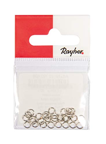 Rayher 22792606 Ringel rund, 4.2mm, silber, Stärke 0.6mm, SB-Btl 30Stück, Normal Rayher 22792606 Ringel rund, 4.2mm, silber, Stärke 0.6mm, SB-Btl 30Stück, Normal von Rayher