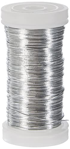Rayher 2400121 Blumendraht, platin, 0,35 mm ø, Spule 100 m, Material Eisen, nickelfrei, Basteldraht, Wickeldraht, silber Rayher 2400121 Blumendraht, platin, 0,35 mm ø, Spule 100 m, Material Eisen, nickelfrei, Basteldraht, Wickeldraht, silber von Rayher