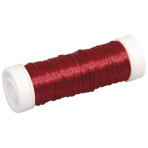 Rayher 2405518 Schmuck-Häkeldraht, rot, 0,30 mm ø, Spule 50 m, Schmuckdraht, farbig lackierter Kupferdraht, zum Basteln von Schmuck und Edelsteinbäumchen Rayher 2405518 Schmuck-Häkeldraht, rot, 0,30 mm ø, Spule 50 m, Schmuckdraht, farbig lackierter Kupferdraht, zum Basteln von Schmuck und Edelsteinbäumchen von Rayher