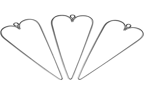 Rayher 24083000 Draht Herzen, 12 x 5 cm, 3 Stück, Herz aus Metalldraht, Drahtherz, Form zum Umwickeln, Basteln, Dekorieren Rayher 24083000 Draht Herzen, 12 x 5 cm, 3 Stück, Herz aus Metalldraht, Drahtherz, Form zum Umwickeln, Basteln, Dekorieren von Rayher