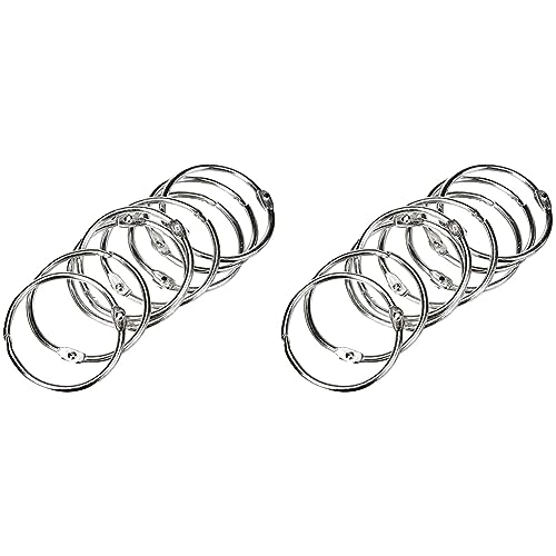 Rayher 2520800 Metallringe zum Öffnen, 38 mm ø innen, Nickelfrei, SB-Btl. 8 Stück (Packung mit 2) von Rayher