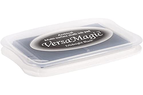 Rayher 29117576 Versa Magic Chalk Ink - Stempelkissen, Größe L, schwarz, 9,9 x 6,8 x 1,9 cm, samtartiger Kreide-Look zum Stempeln, für helle und dunkle Papiere Rayher 29117576 Versa Magic Chalk Ink - Stempelkissen, Größe L, schwarz, 9,9 x 6,8 x 1,9 cm, samtartiger Kreide-Look zum Stempeln, für helle und dunkle Papiere von Rayher