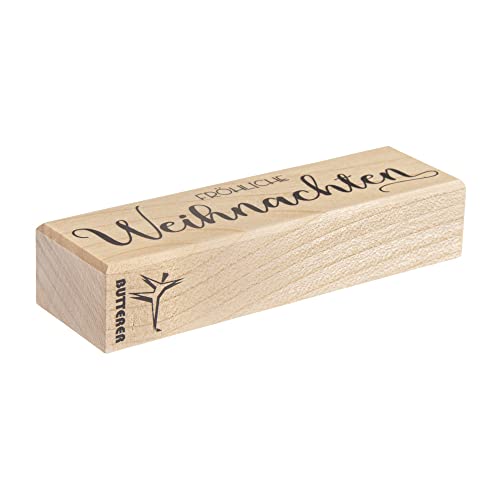 Rayher 29190000 Stempel "Fröhliche Weihnachten", 3x10cm, Natur Rayher 29190000 Stempel "Fröhliche Weihnachten", 3x10cm, Natur von Rayher