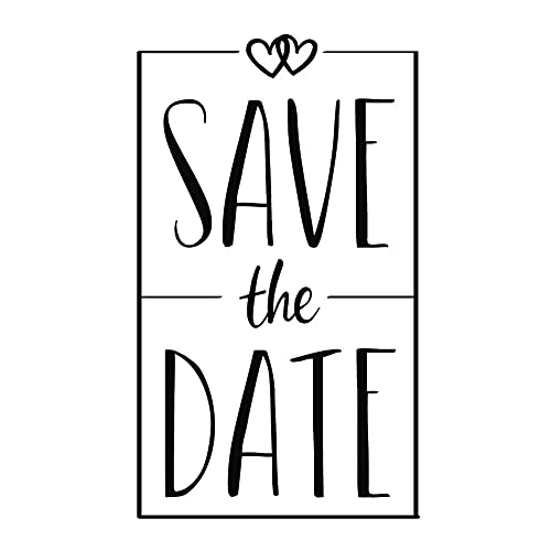 Rayher 29202000 Stempel, Motiv: Save the Date, 5 x 8 cm, Textstempel für Hochzeit, Taufe, Kommunion, Geburtstag, Party, zum Gestalten von Einladungen, Holzstempel Butterer Rayher 29202000 Stempel, Motiv: Save the Date, 5 x 8 cm, Textstempel für Hochzeit, Taufe, Kommunion, Geburtstag, Party, zum Gestalten von Einladungen, Holzstempel Butterer von Rayher