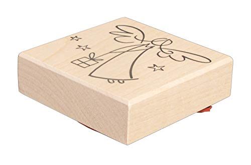 Rayher Stempel Holz "Himmlischer Paketbote", 7 x 7 cm, Holzstempel Weihnachten, zum Gestalten von Karten, Umschlägen, Geschenken, Butterer Stempel, 29214000 Rayher Stempel Holz "Himmlischer Paketbote", 7 x 7 cm, Holzstempel Weihnachten, zum Gestalten von Karten, Umschlägen, Geschenken, Butterer Stempel, 29214000 von Rayher