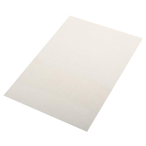 Rayher 3005102 Crepla Platte Glitter, 30x45x0,2cm, weiÃŸ von Rayher