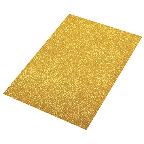 Rayher 3005106 Crepla Platte Glitter, 30x45x0,2cm, gold von Rayher