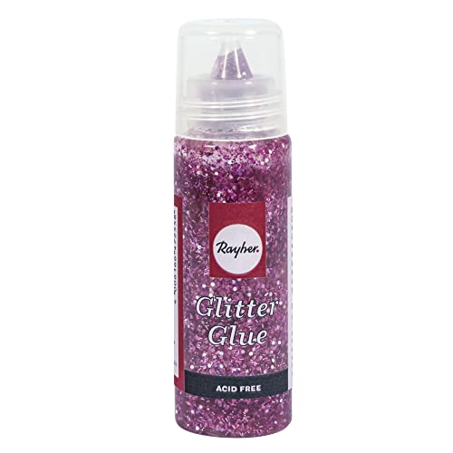 Rayher 30187264 Glitter-Glue grob, Flasche 50ml, pink Rayher 30187264 Glitter-Glue grob, Flasche 50ml, pink von Rayher