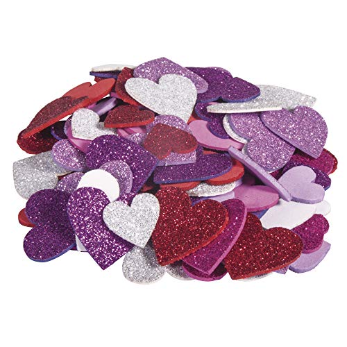 Rayher 30229000 Moosgummi Herzen Glitter, 3 cm ø, 100 Stück, selbstklebend, Farben gemischt, Glitter Schaumstoff Sticker, Moosgummi-Aufkleber Herz, zum Dekorieren Rayher 30229000 Moosgummi Herzen Glitter, 3 cm ø, 100 Stück, selbstklebend, Farben gemischt, Glitter Schaumstoff Sticker, Moosgummi-Aufkleber Herz, zum Dekorieren von Rayher