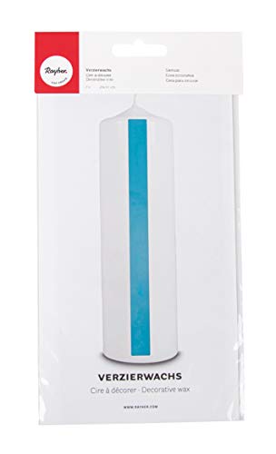 Rayher 3103707 Verzierwachs, türkis, 2 Verzierwachsplatten 20 x 10 cm, Wachsfolie zum Kerzen verzieren, Kerzenwachs, Wachsfolie Rayher 3103707 Verzierwachs, türkis, 2 Verzierwachsplatten 20 x 10 cm, Wachsfolie zum Kerzen verzieren, Kerzenwachs, Wachsfolie von Rayher