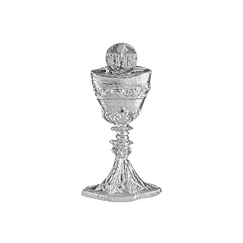 Rayher 3119922 Wachsmotiv: Kelch + Hostie, 4,5 cm, SB-Btl. 1 Stück, si, Silber von Rayher