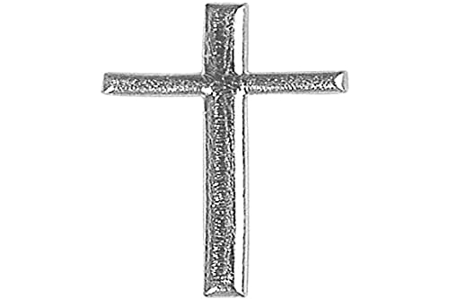 RAYHER HOBBY Rayher 3120922 Wachsmotiv Kreuz, silber, 4 cm, Btl. 1 Stück, Kreuz aus Wachs, Wachs zum Kerzen verzieren, Verzierwachs, Wachsmotiv für Kommunionkerzen, Hochzeitskerzen von Rayher