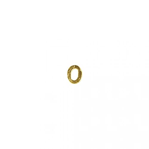 Rayher 3124606 Wachszahlen -0-, 9mm, SB-Btl 2Stück, gold von Rayher