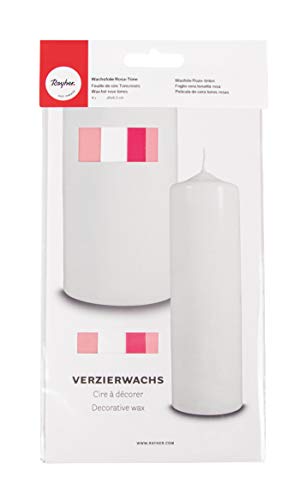 Rayher 31449000 Verzierwachs, Rosa-Töne, Set 4 Verzierwachsplatten, je 20 x 6,5 cm, Wachs zum Kerzen verzieren, Kerzenwachs, Wachsfolie Rayher 31449000 Verzierwachs, Rosa-Töne, Set 4 Verzierwachsplatten, je 20 x 6,5 cm, Wachs zum Kerzen verzieren, Kerzenwachs, Wachsfolie von Rayher