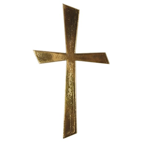 Rayher 31504000 Wachs-Motiv Kreuz Gold, 10,5x5,5cm, SB-Btl 1Stück von Rayher