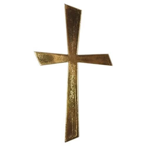 Rayher 31504000 Wachs-Motiv Kreuz Gold, 10,5x5,5cm, SB-Btl 1Stück von Rayher