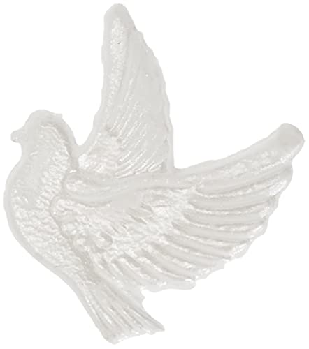 Rayher Wachsmotiv Taube, perlmutt, 2,2 x 2,7 cm, 1 Paar, zum Kerzen verzieren, Verzierwachs für eine Hochzeitskerze, 31555680 von Rayher