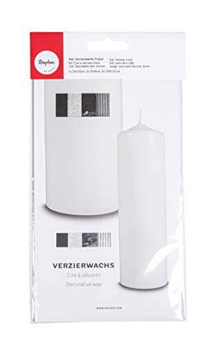 RAYHER HOBBY RAYHER HOBBY Rayher 31566000 Verzierwachs-Set Trauer, 8 Verzierwachsplatten/-streifen, schwarz/silber-Töne, Wachs zum Kerzen verzieren, ideal für Trauerkerzen, Wachsfolie, 2.4 x 1.3 x 0.03 cm RAYHER HOBBY RAYHER HOBBY Rayher 31566000 Verzierwachs-Set Trauer, 8 Verzierwachsplatten/-streifen, schwarz/silber-Töne, Wachs zum Kerzen verzieren, ideal für Trauerkerzen, Wachsfolie, 2.4 x 1.3 x 0.03 cm von Rayher