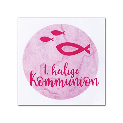 Rayher 31631258 Wachsmotiv Watercolor- Heilige Kommunion, rosé, 6,7 x 6,7 cm, 1 Stück, zum Gestalten von Kerzen für die Kommunionsfeier von Rayher